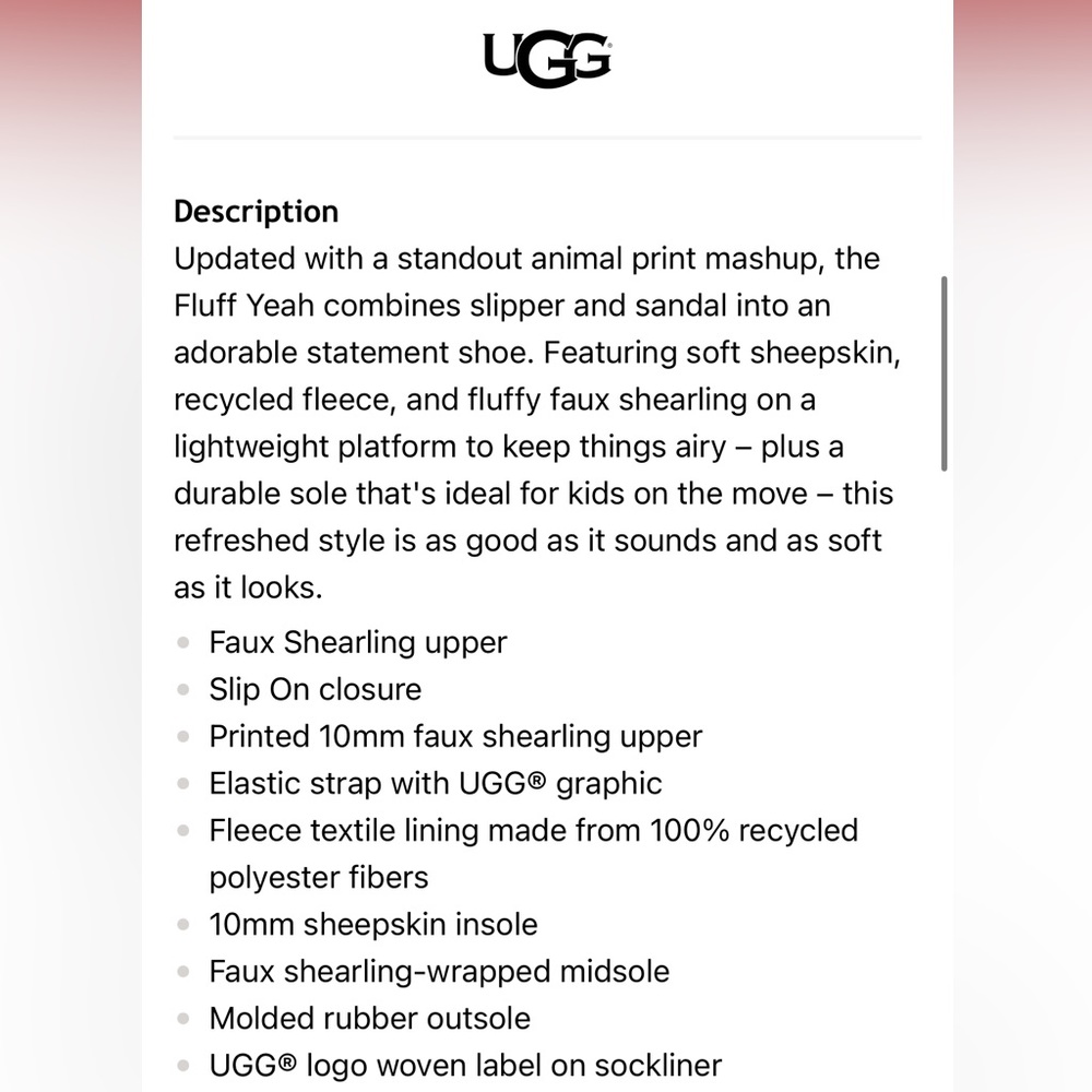 UGG Lamb Fur Slippers - LAST ONE - Picture 5 of 7